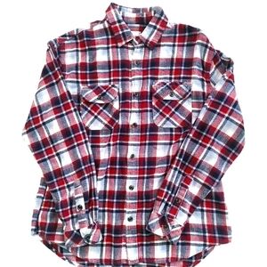 𝅺3/$20 California Shirt Co Plaid Button Down Flannel